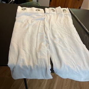 Set of 2 Oatmeal Light filtering curtains, 48x 72 inches long